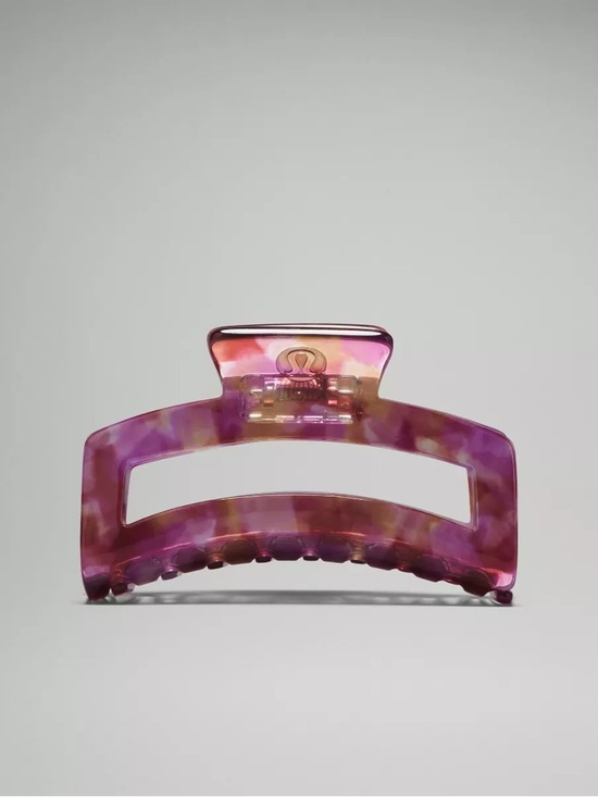 lululemon athletica Accessories - lululemon athletica Pink Purple Marbled Hair Claw Clip